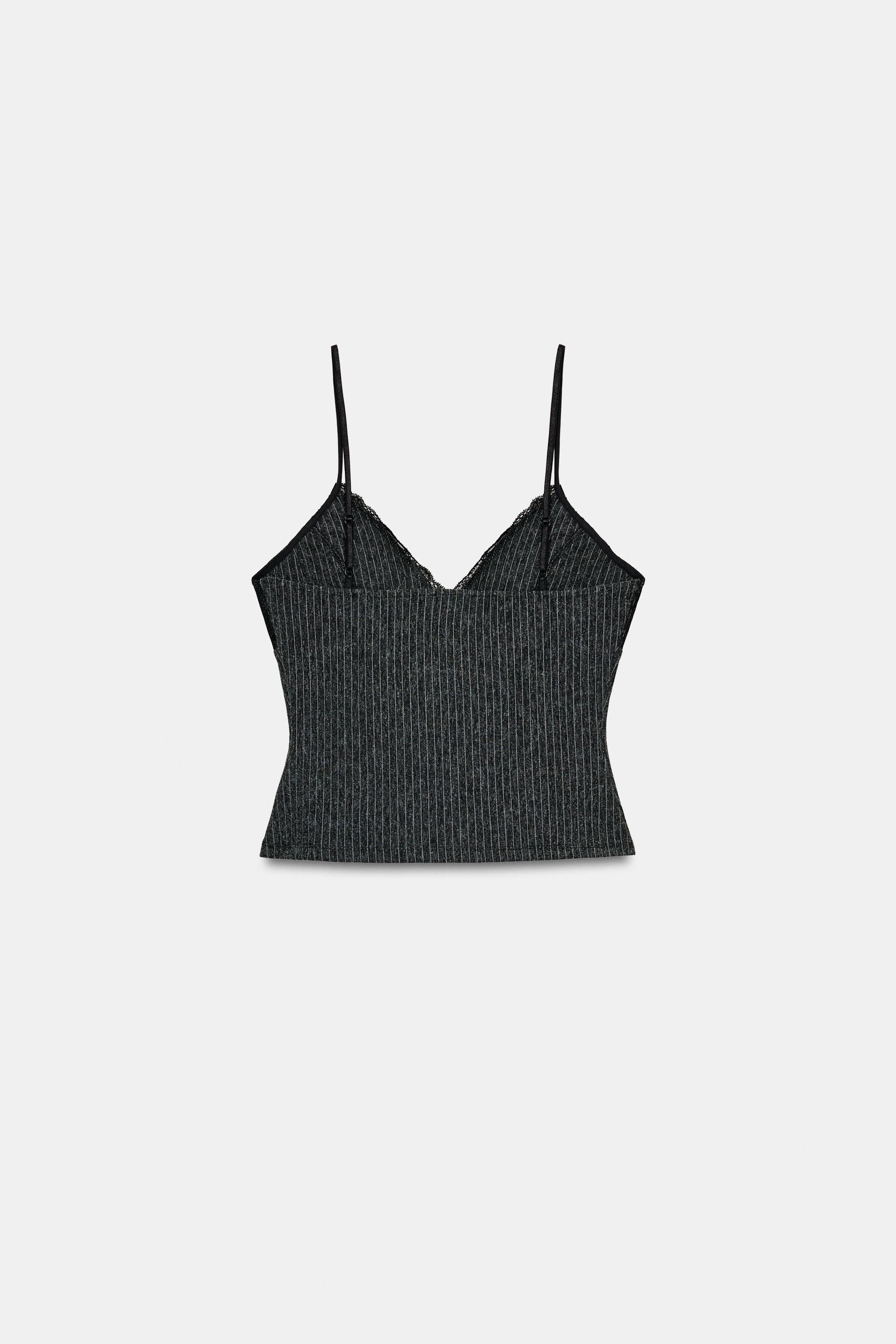 TOP LINGERIE À RAYURES